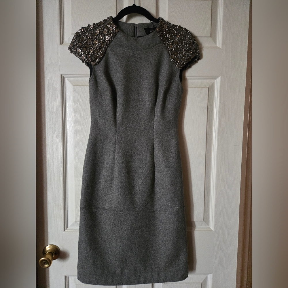 Peloci Embezzeled Shoulder Dress